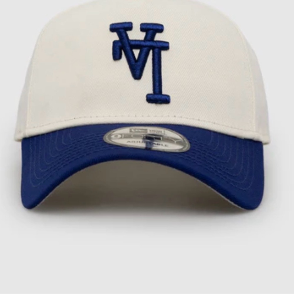 New Era Los Angeles Dodgers Blue and White SnapBack LA logo upside down